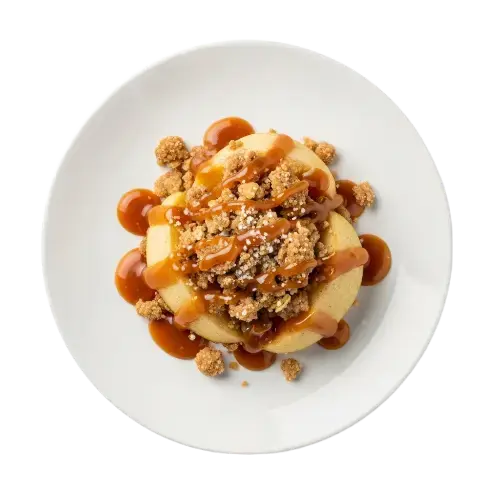 Salted Caramel Apple Crisp